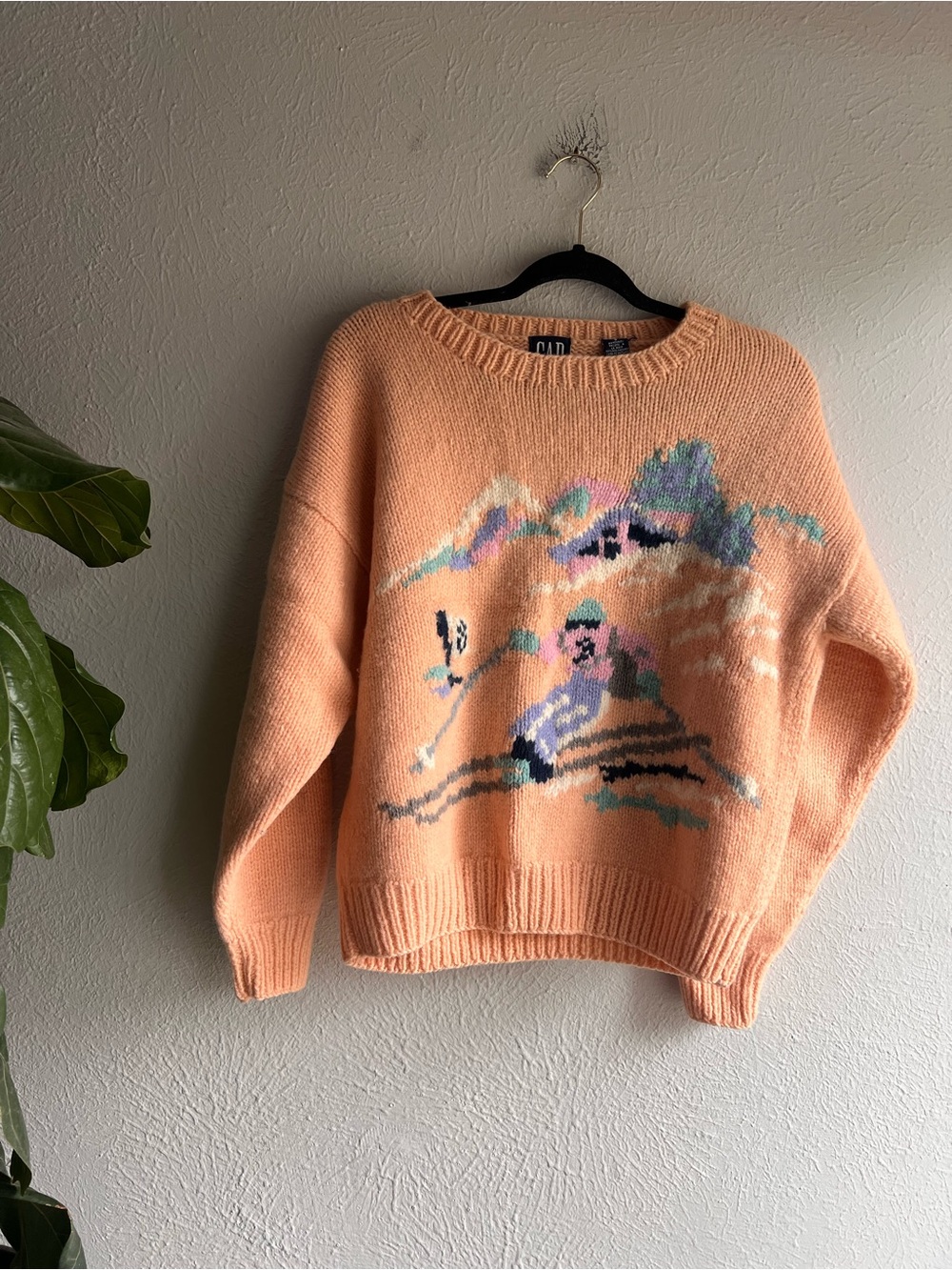 Vintage Gap 90’s handknit wool ski sweater small